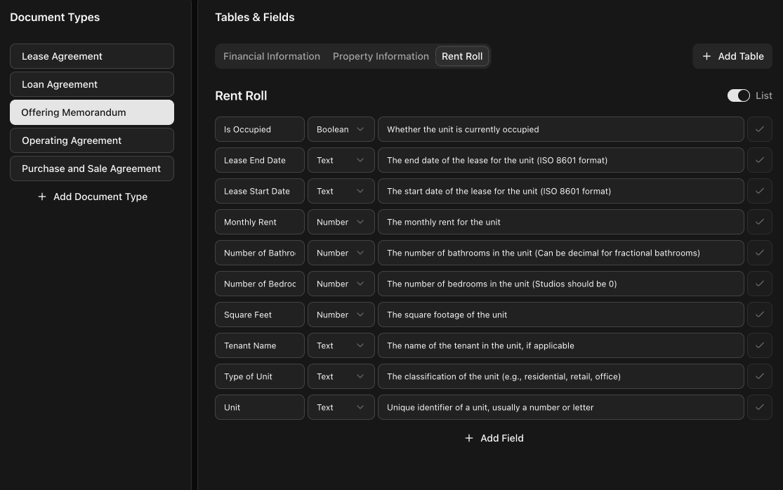 Document Extract Tool screenshot