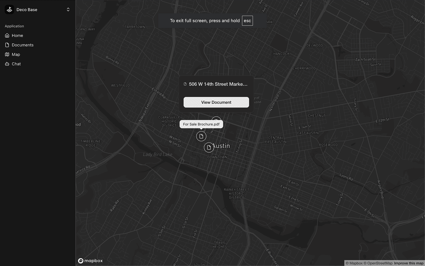 DecoBase map view
